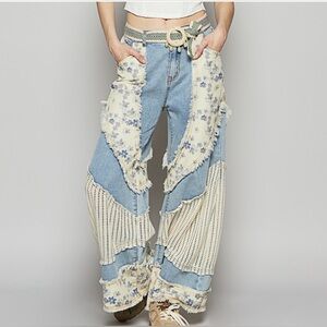 POL PATCHWORK JEANS